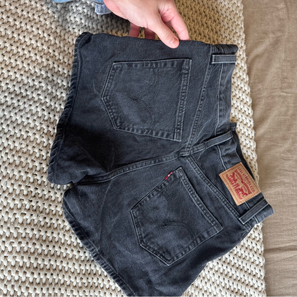 Levi's Black Denim Shorts